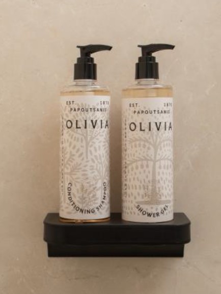Šampon i gel za tuširanje OLIVIA u dvostrukom držaču MAGNET