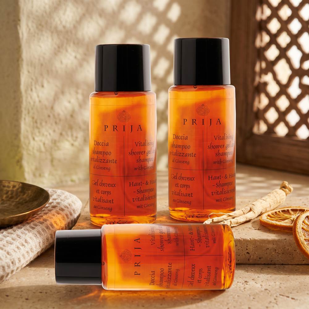 PRIJA tusfürdő és sampon, 40 ml-es flakon
